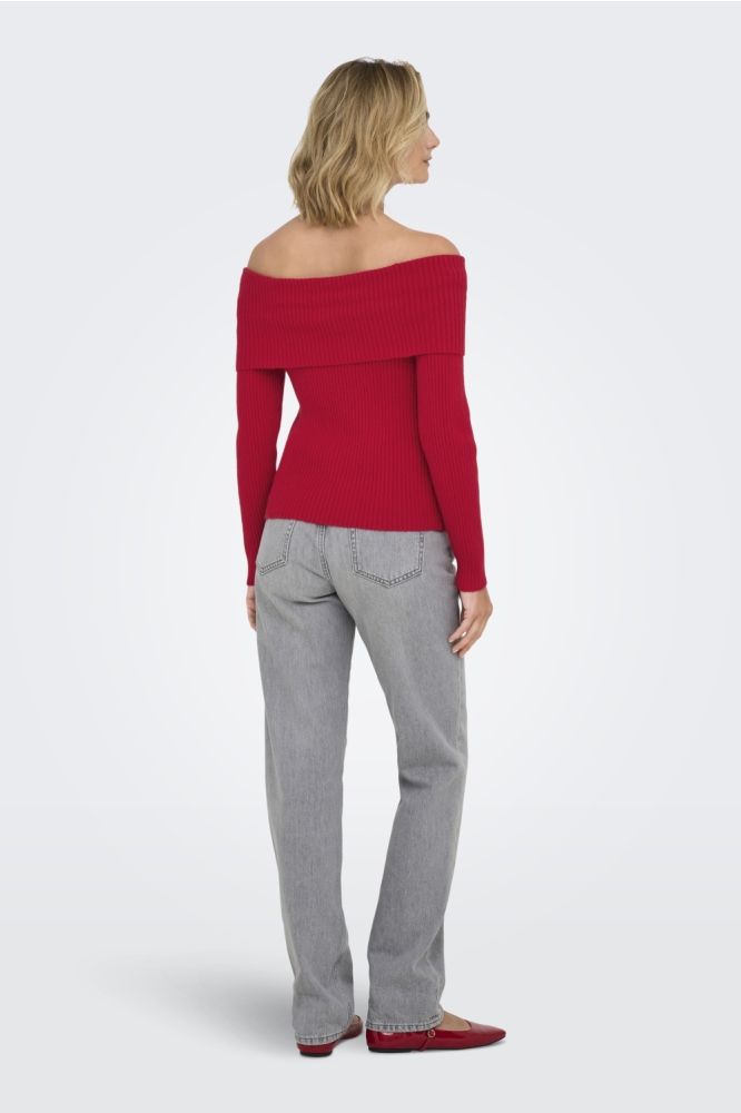 ONLKATIA LIFE LS OFF SHOULDER KNT N 15311830 Salsa